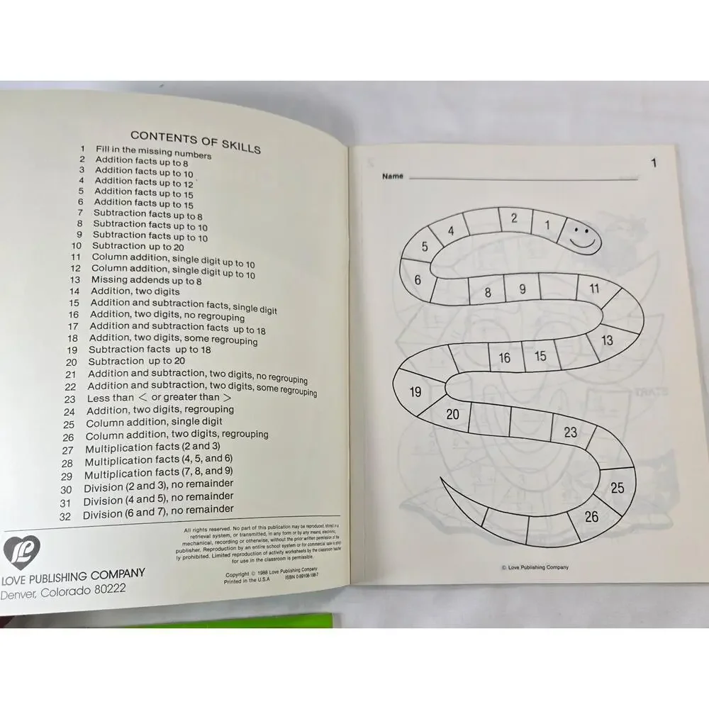 Math Workbooks Lot of 3 K through 3rd Seasonal Math Color by Number Homeschool